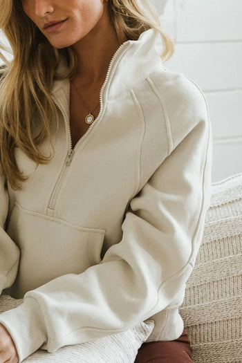 half zip pullover