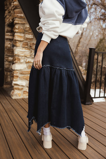 vintage denim skirt