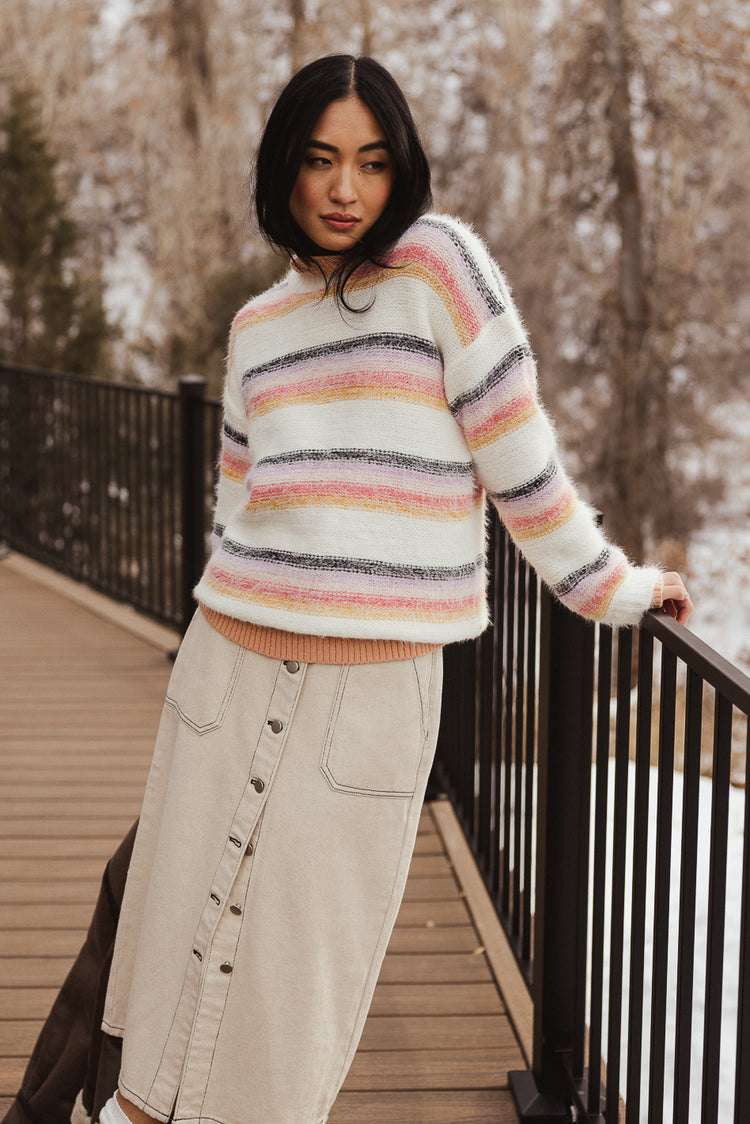 long sleeve knit sweater
