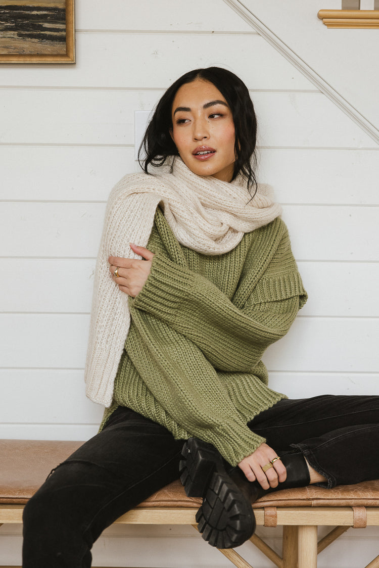 Josie Knit Sweater in Sage