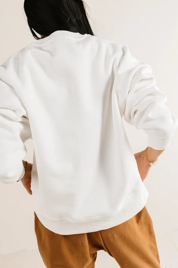 White sweatshirt 