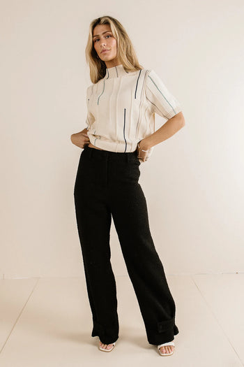 High rise bottom in black 