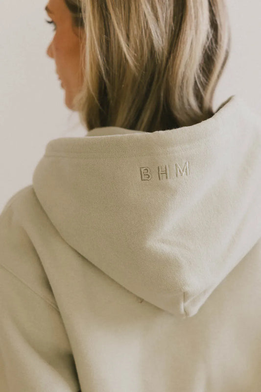 Hoodie in sage 