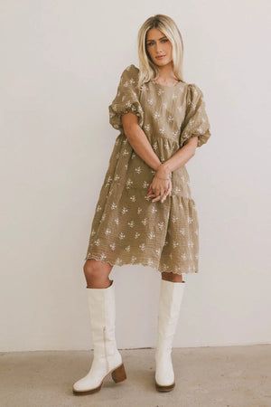 Marco Embroidered Mini Dress