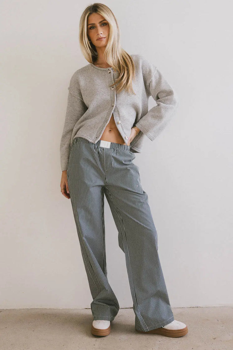 Knit top in grey 