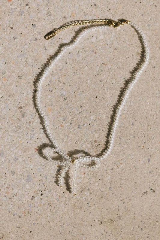 White beaded necklace 