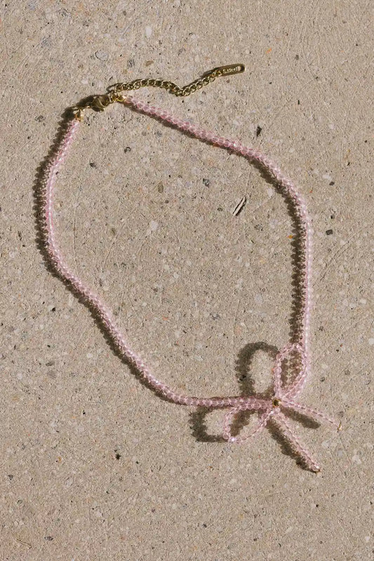 Beaded pink necklaces 