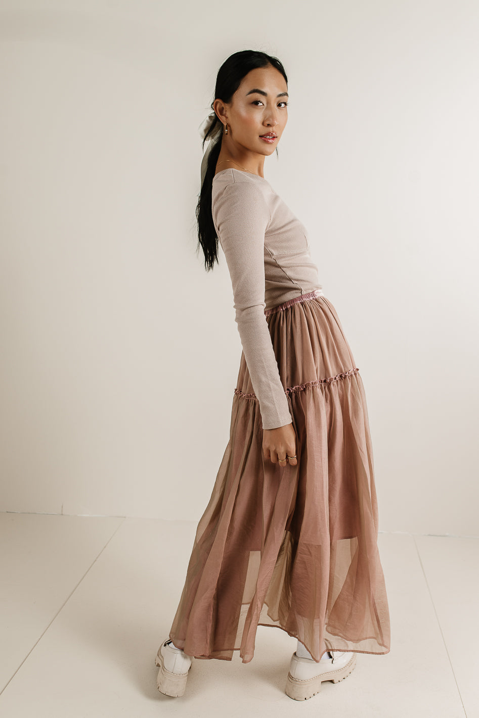 Jayla Knit Top in Mauve - FINAL SALE