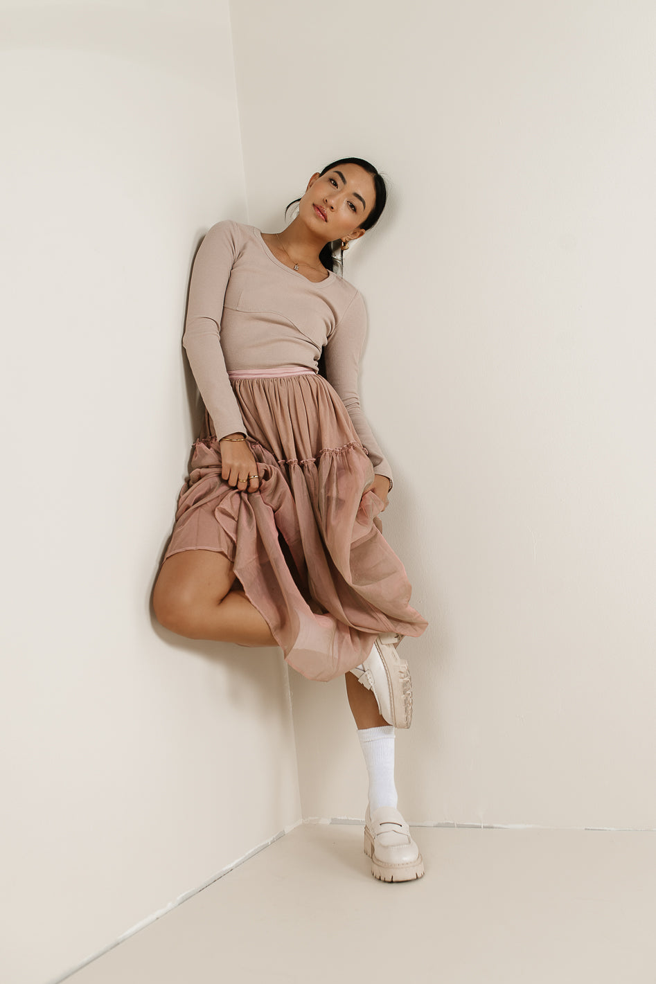 Jayla Knit Top in Mauve - FINAL SALE