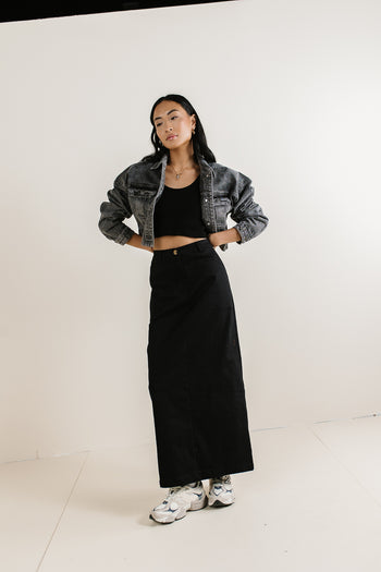 Hayes Cropped Denim Jacket - FINAL SALE