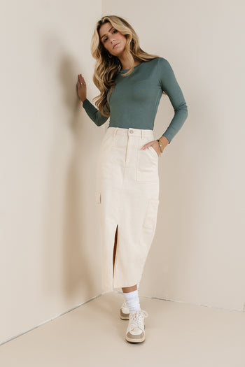 Khloe Cargo Denim Skirt - FINAL SALE