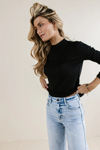 Top knit in black 