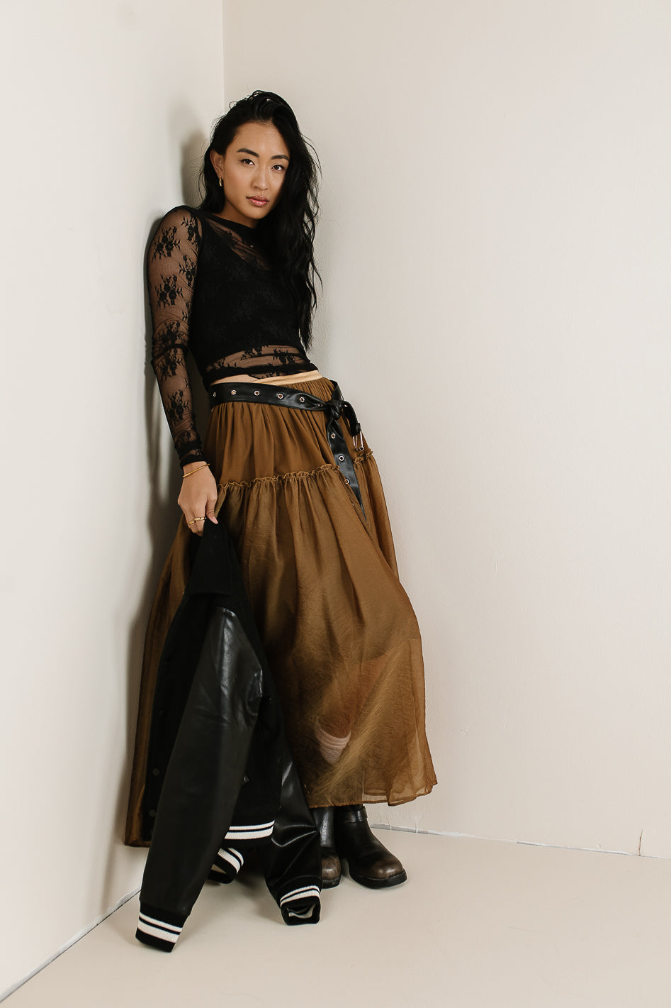 Olive tulle skirt best sale