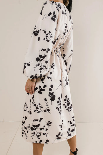 Long sleeves floral dress 