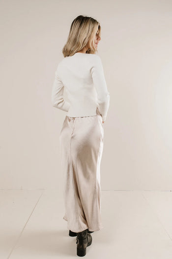 Satin dress inn champagne 