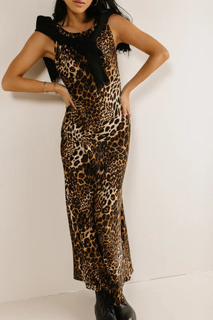 Farren Twofer Leopard Print Dress