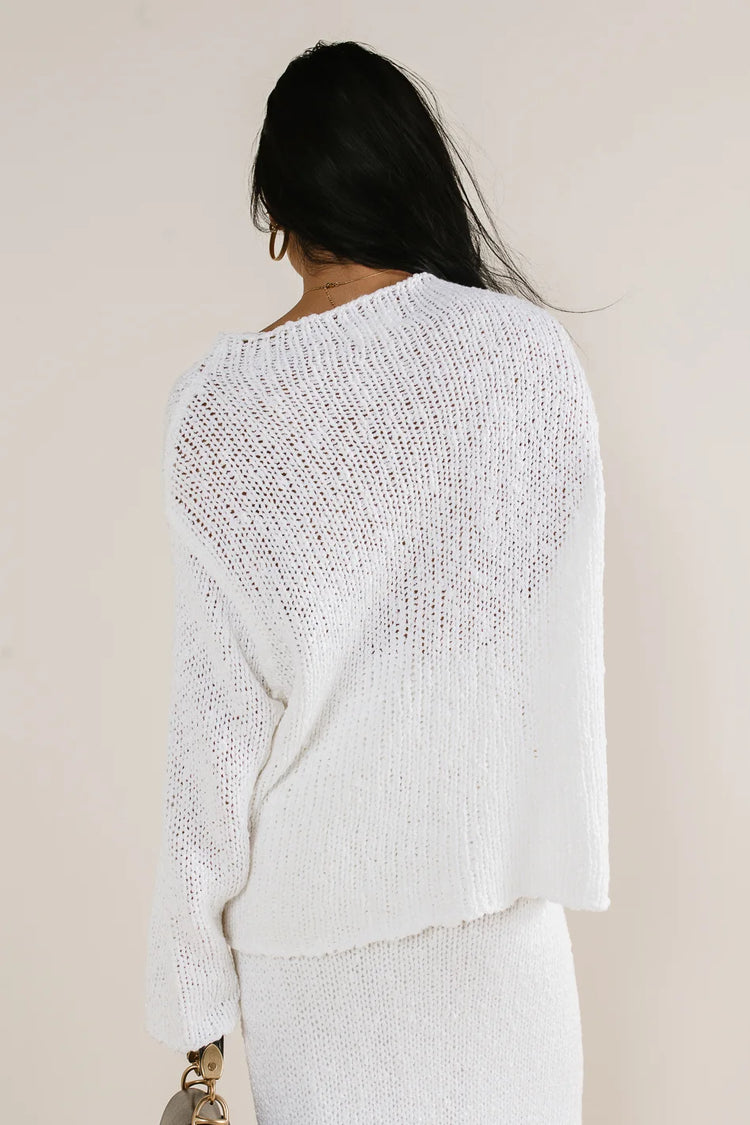 Oversized sweater in white 
