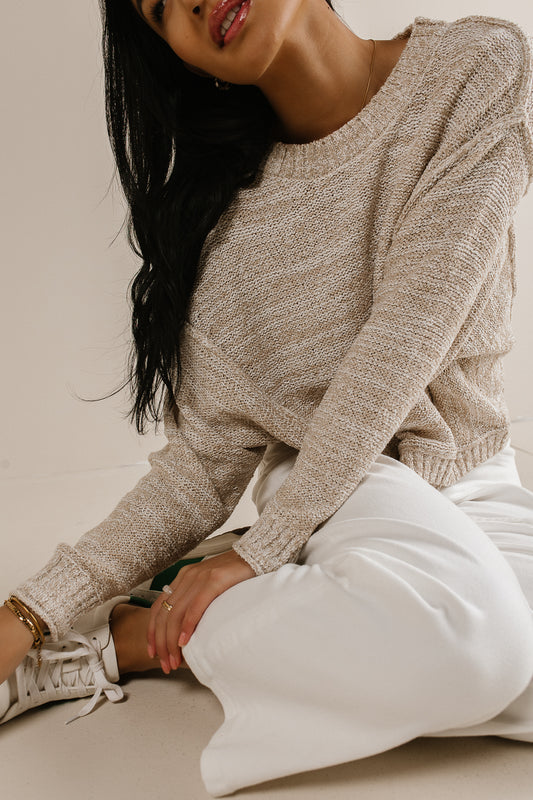 Nicole Knit Sweater in Khaki
