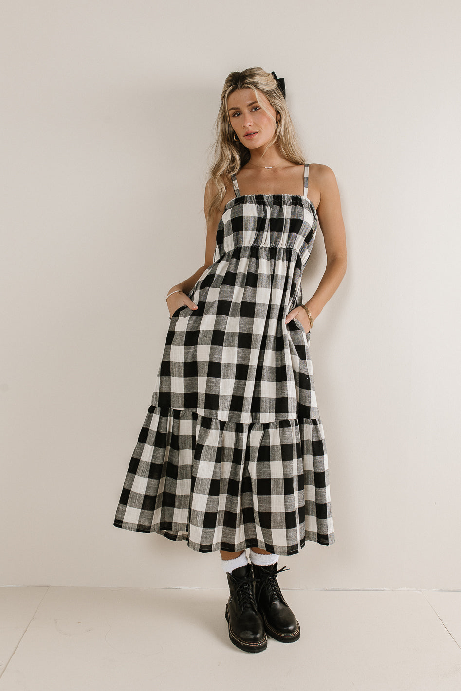 Plaid Corset Midi Dress – Artemisia Clothing Shop