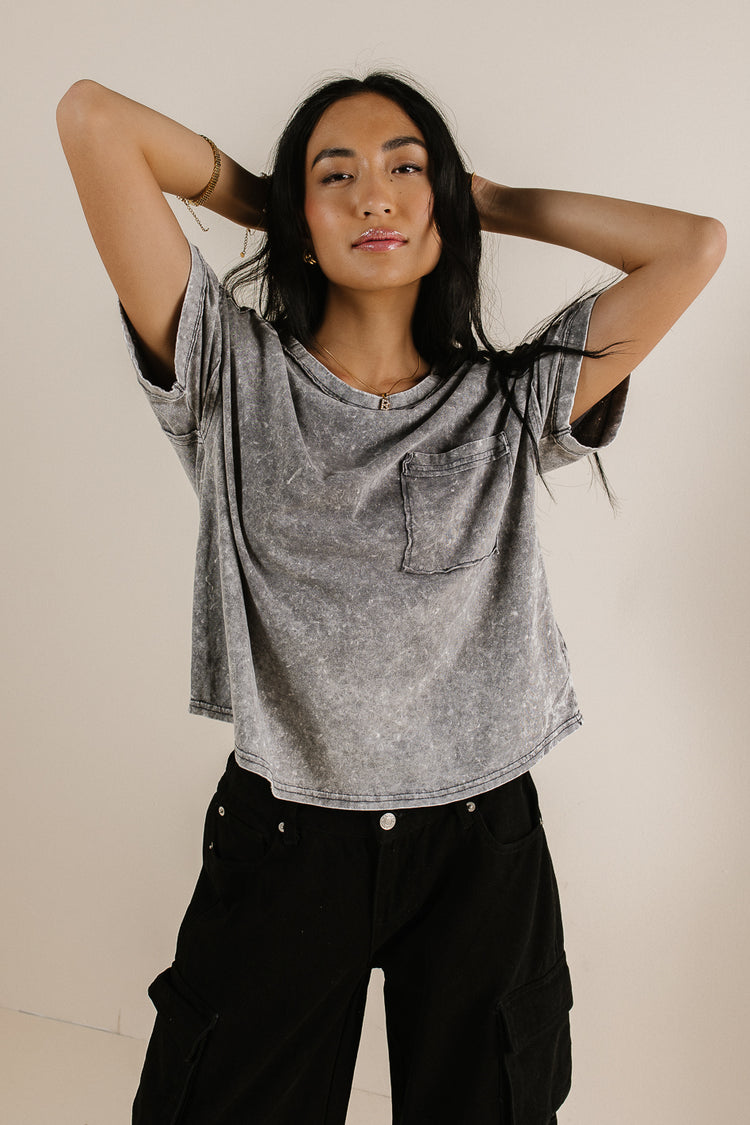 tee with front pocket