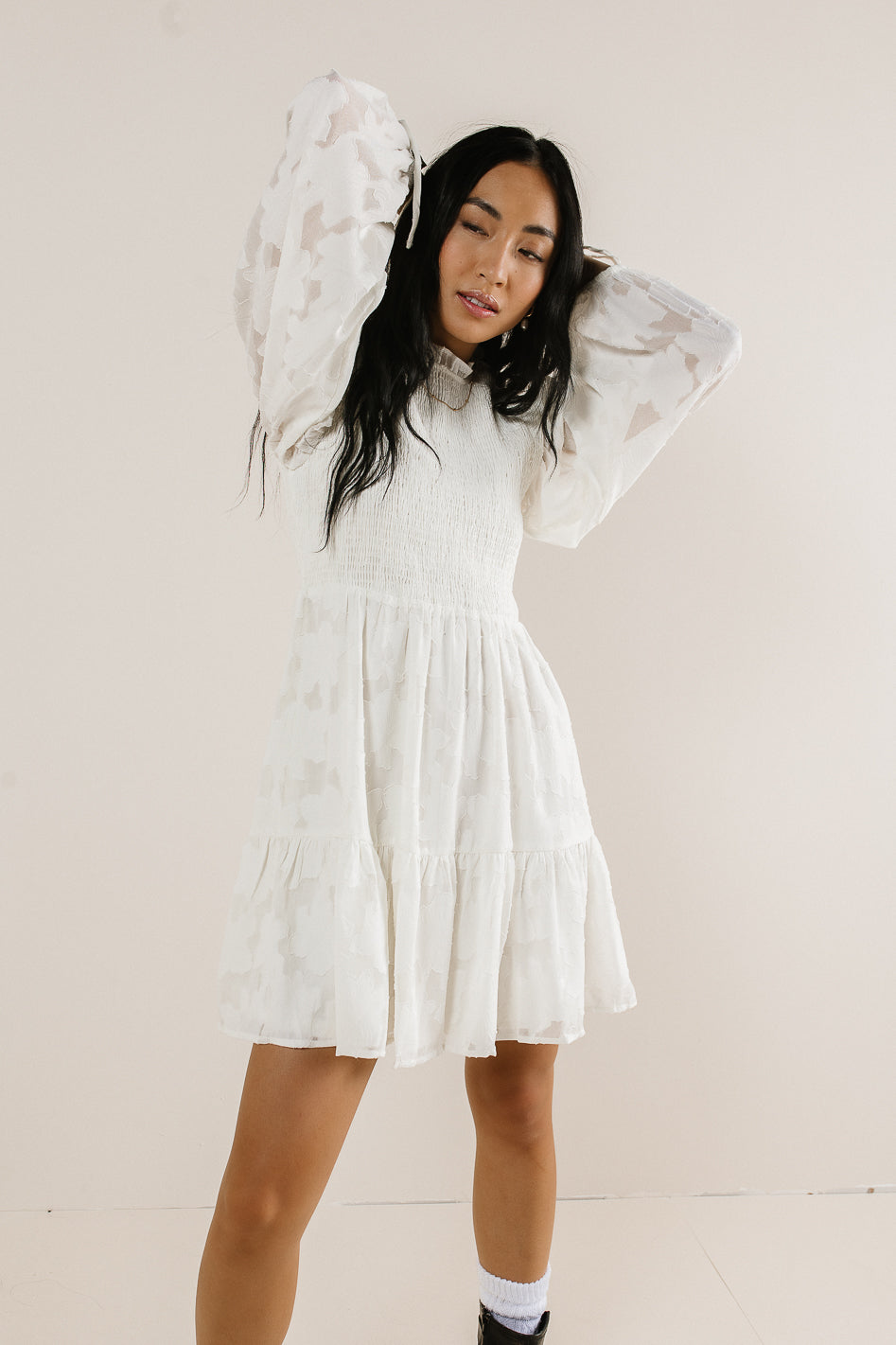 Vallie Smocked Mini Dress Vallie Smocked Mini Dress