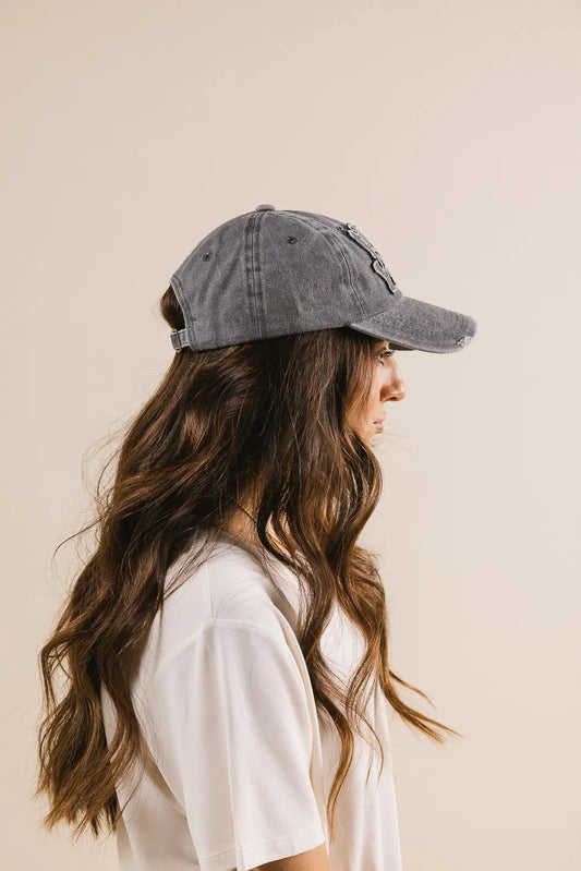 Ripped style grey hat 