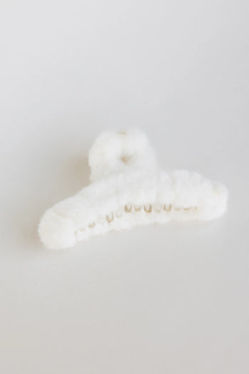 Fuzzy hair clip 
