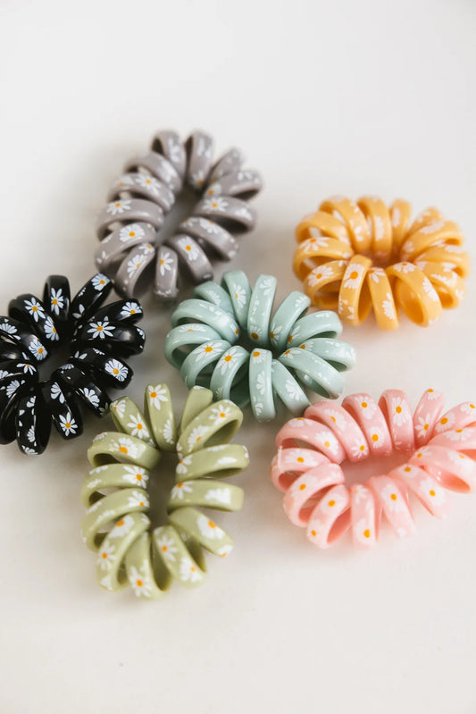 6 pieces spiral hair ties 