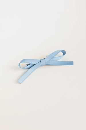 Bow Hair Clip Set in Blue