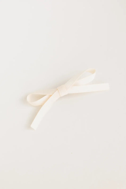 Cream small bow