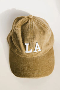 LA hat in khaki 