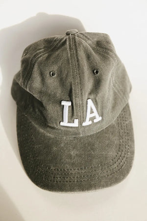 LA Baseball Cap in Grey