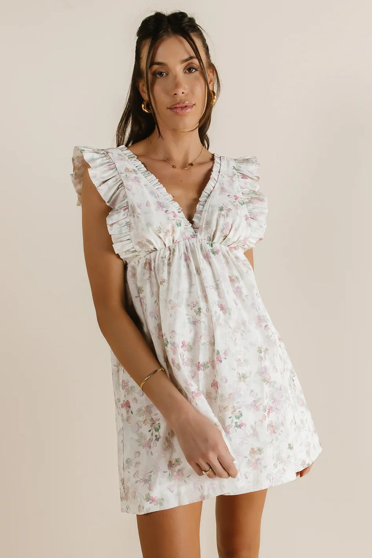 Flower mini dress