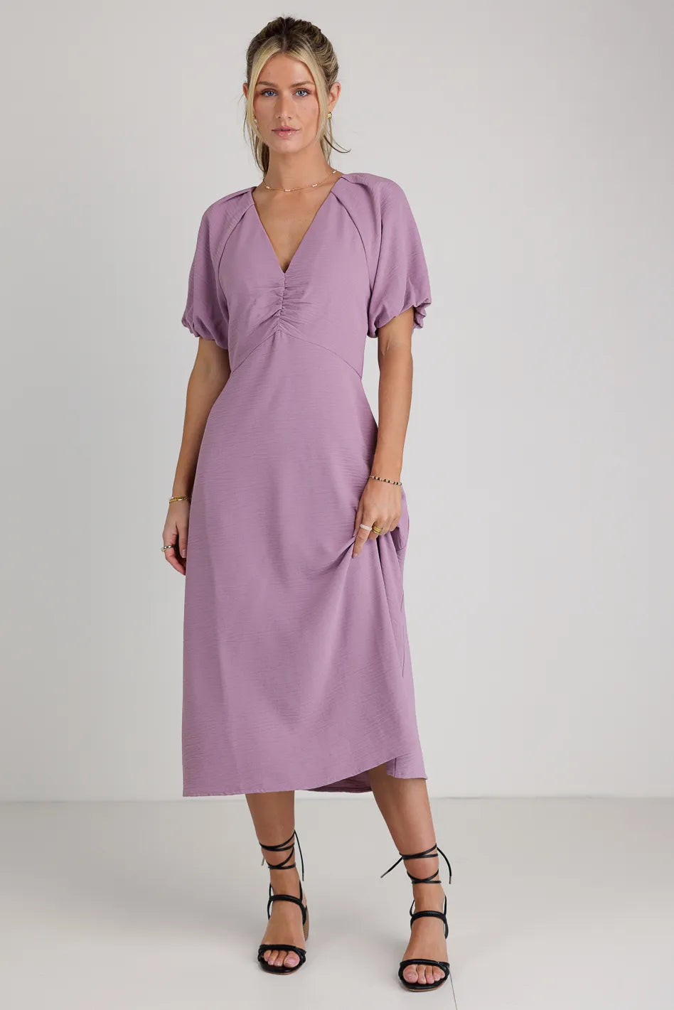 Maeve Midi Dress in Lavender - FINAL SALE Maeve Midi Dress in Lavender - FINAL SALE