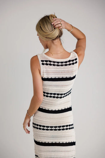 Sleeveless crochet dress