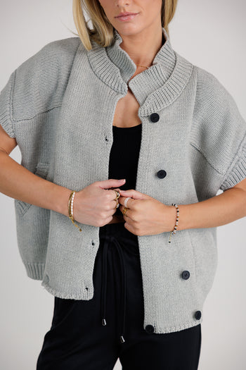 Sadie Knit Cardigan in Grey - FINAL SALE