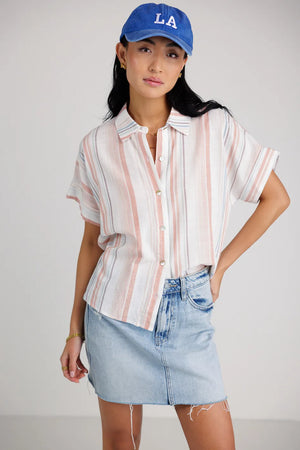 Lily Striped Button Up