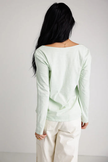 Knit top in mint 