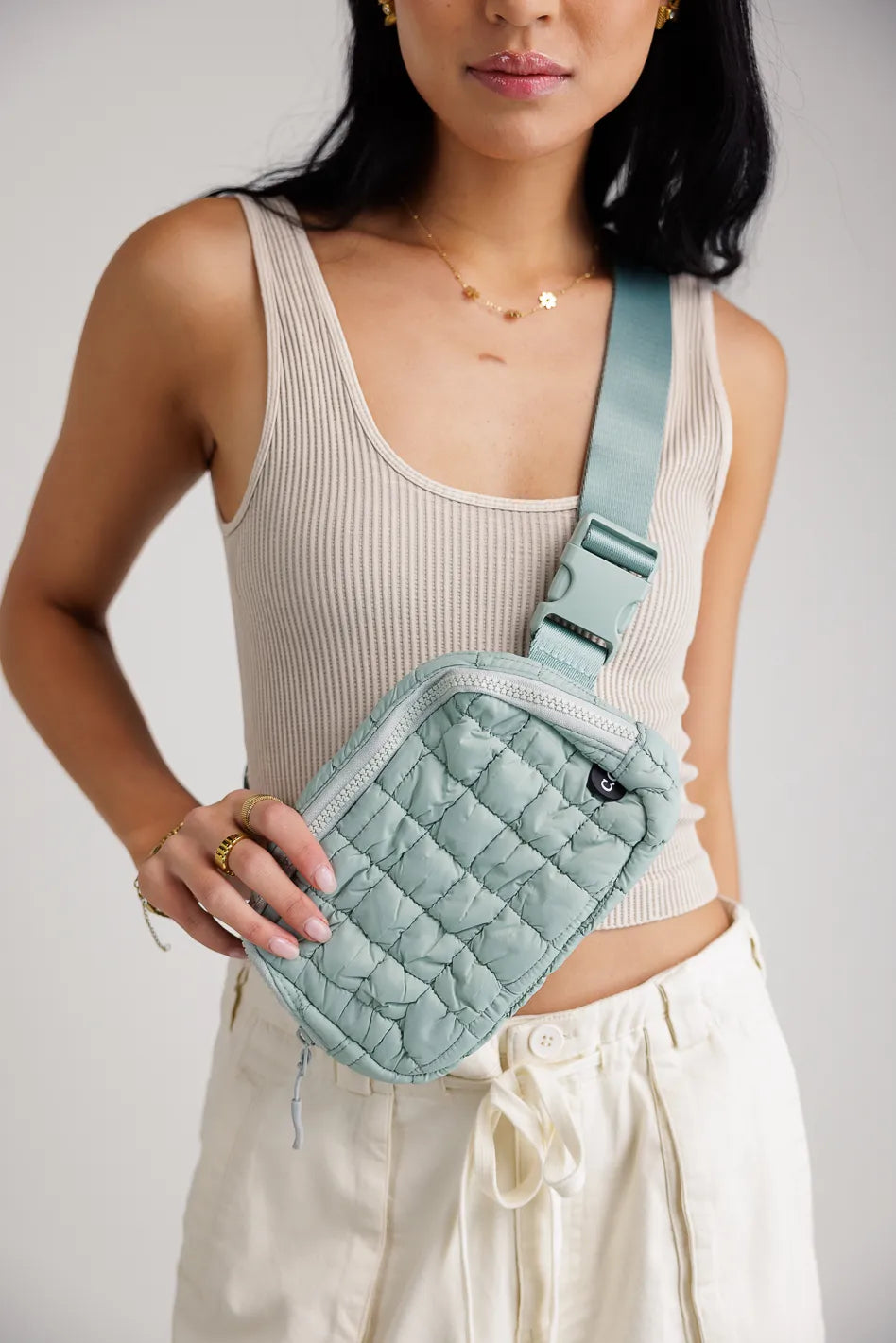 Crossbody in sage 