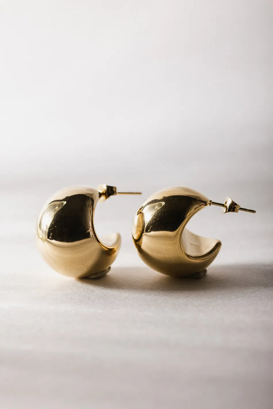 Bubble gold earrings 