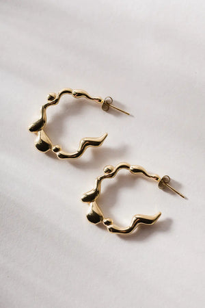 Rachel Earrings in Gold - Tarnish Free