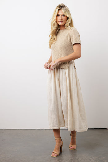 dress with sweater top attached