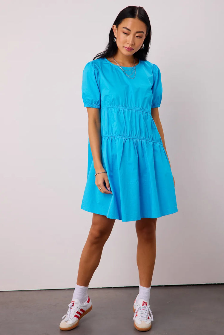 Mini blue dress