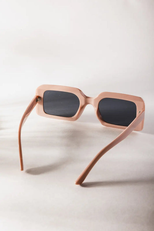 Square pink sunglasses 