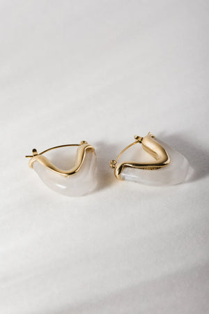 Ariella Earrings in White