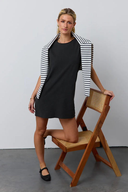 T-Shirt dress in black 