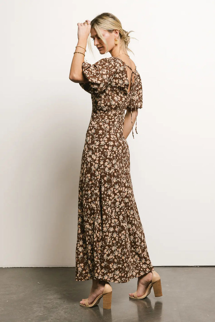 Maxi dress in floral 