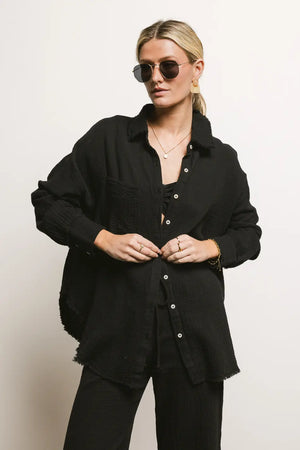 Casey Button Up in Black