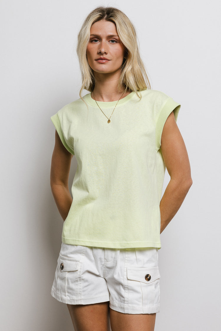lime green muscle tee