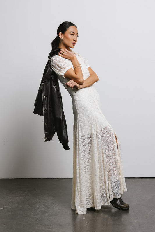 white lace maxi with slip